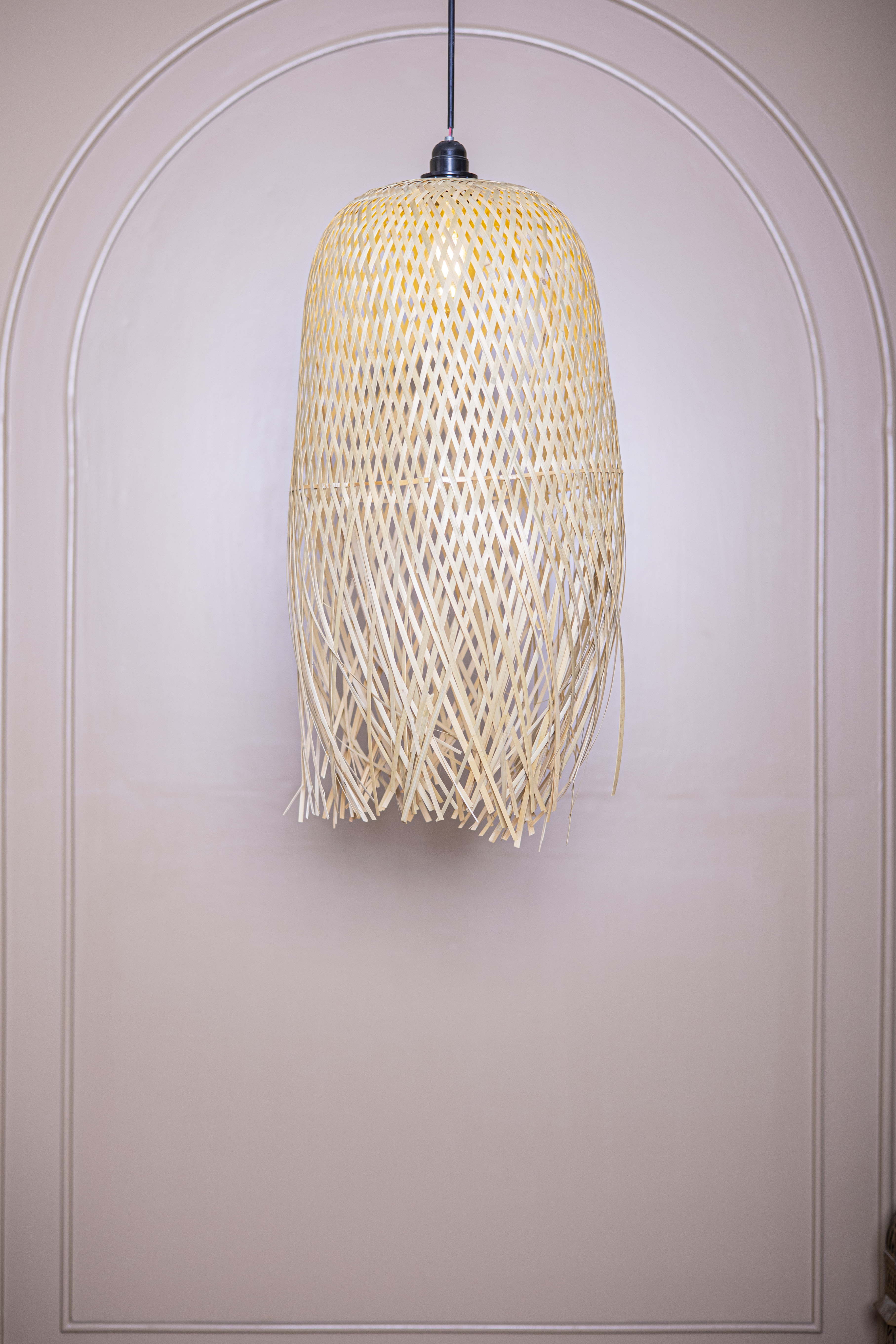Bamboo Light |  Chandelier Lamp | Hanging light view 2