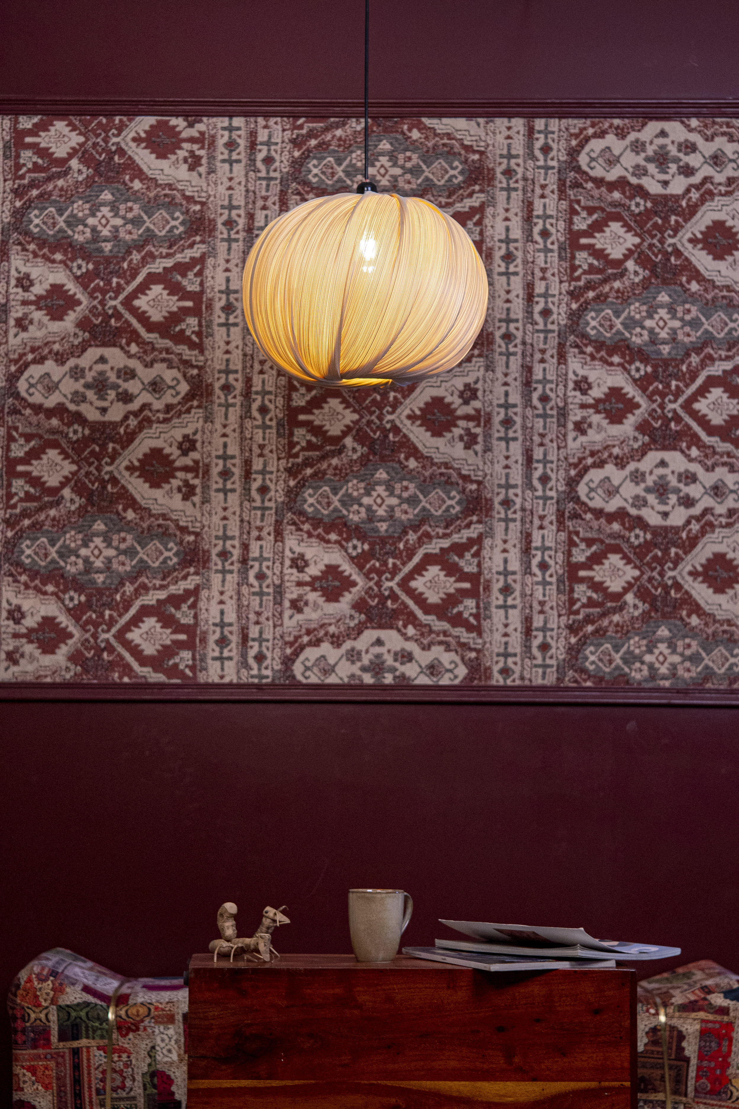 Bamboo  Lampshade |  Chandelier Light | Ceiling Light view 2