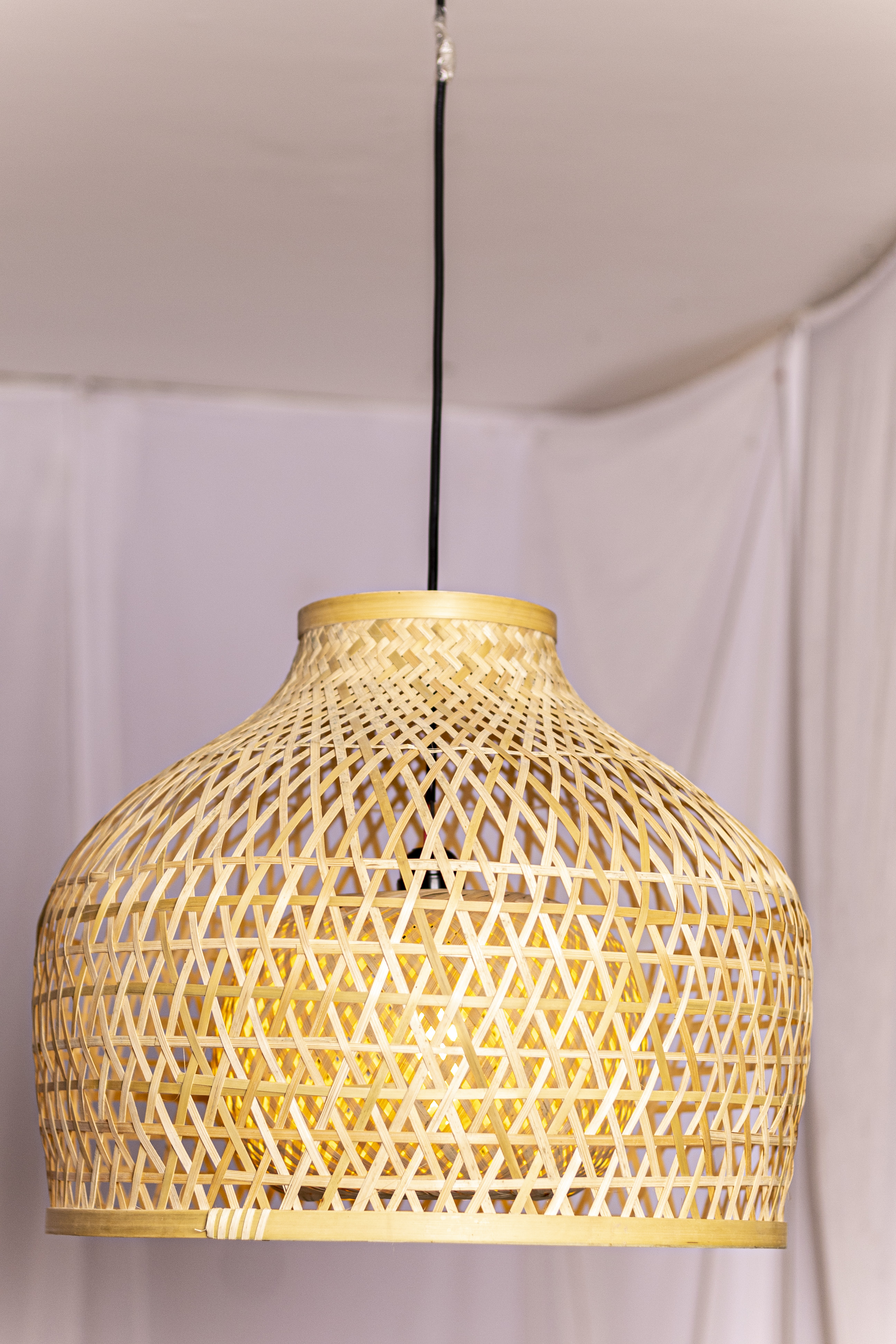 Bamboo Light |  Chandelier Lamp | Hanging light view 3