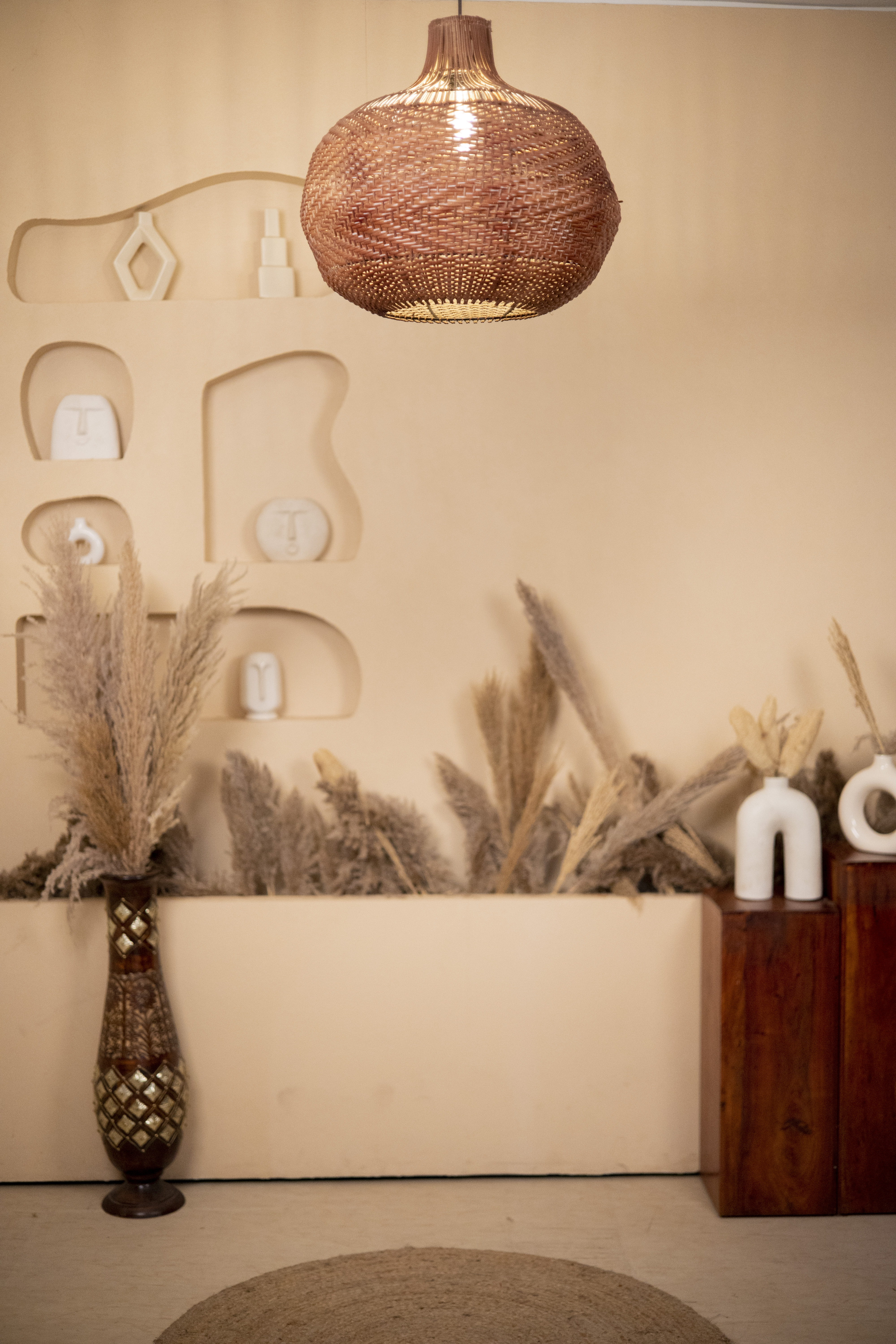 Rattan Light |  Chandelier Lamp | Hanging light view 2