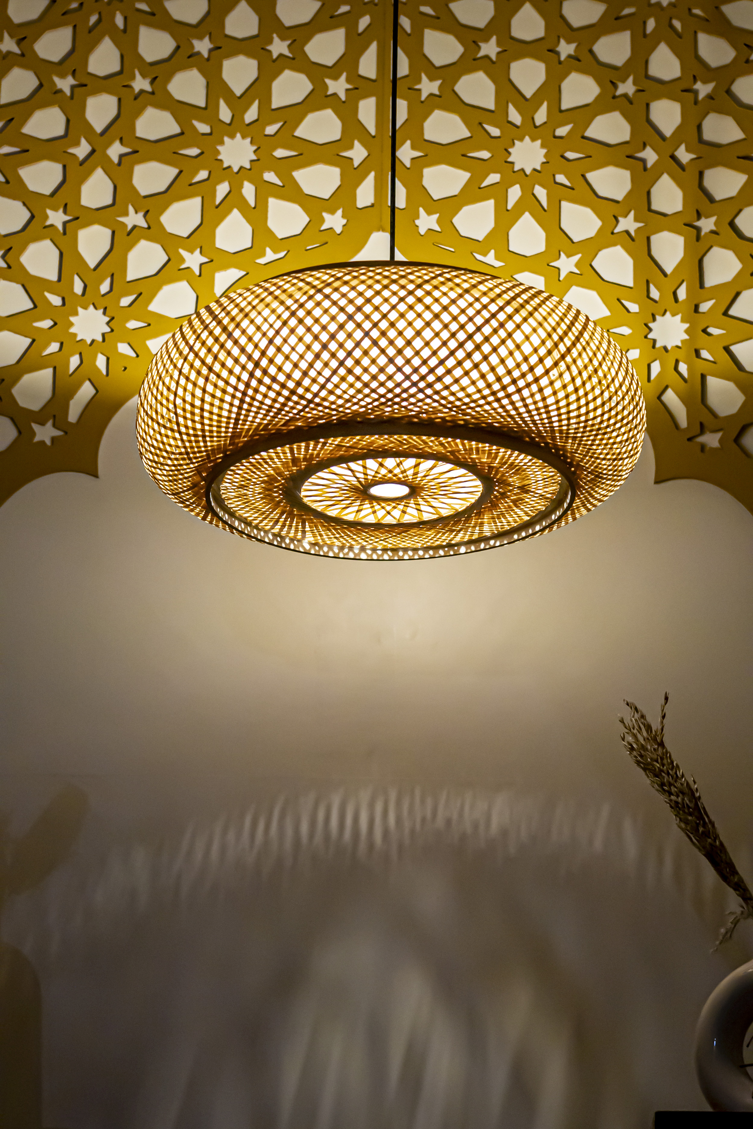 Bamboo Light |  Chandelier Lamp | Hanging light view 2
