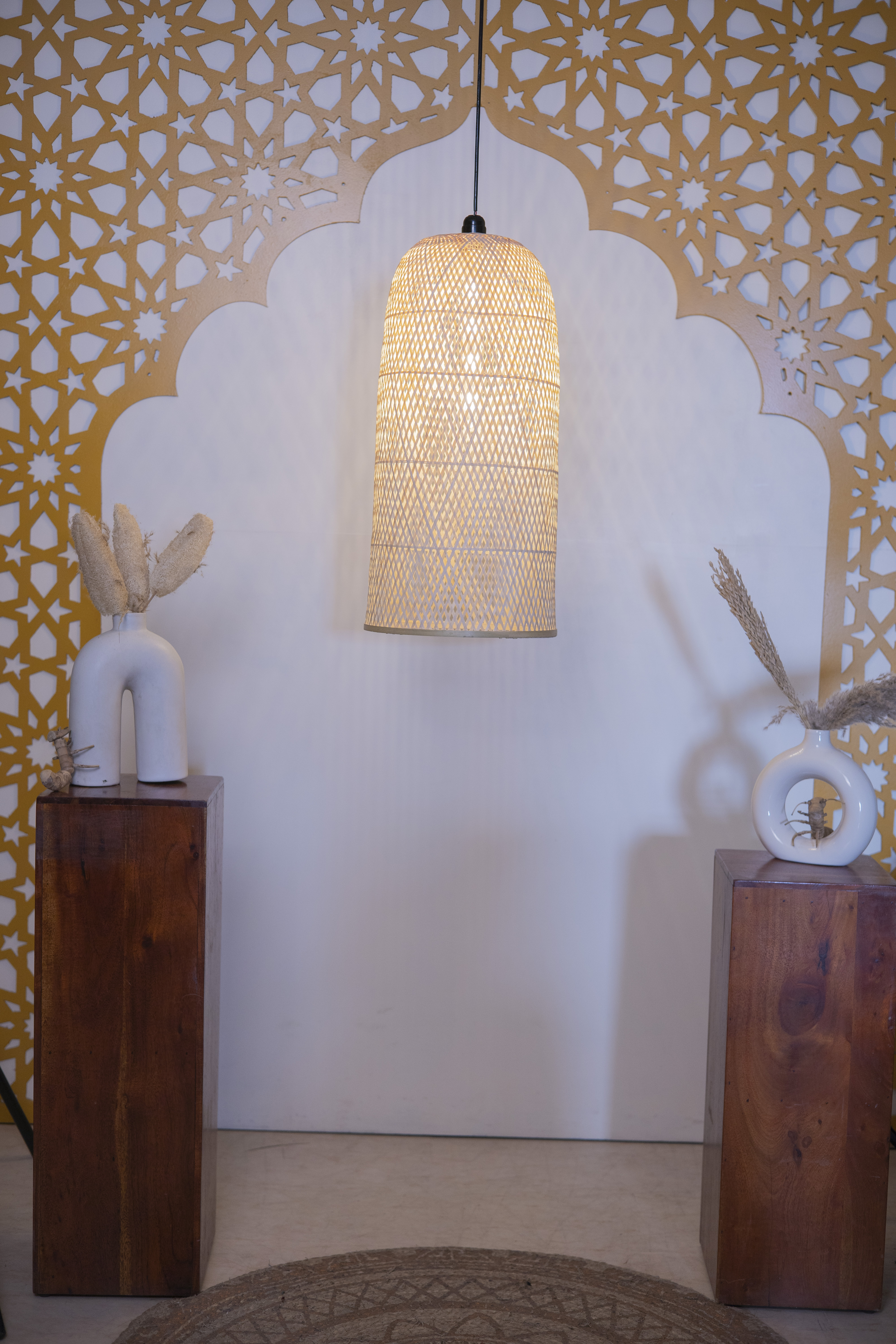 Bamboo Light |  Chandelier Lamp | Hanging light view 2