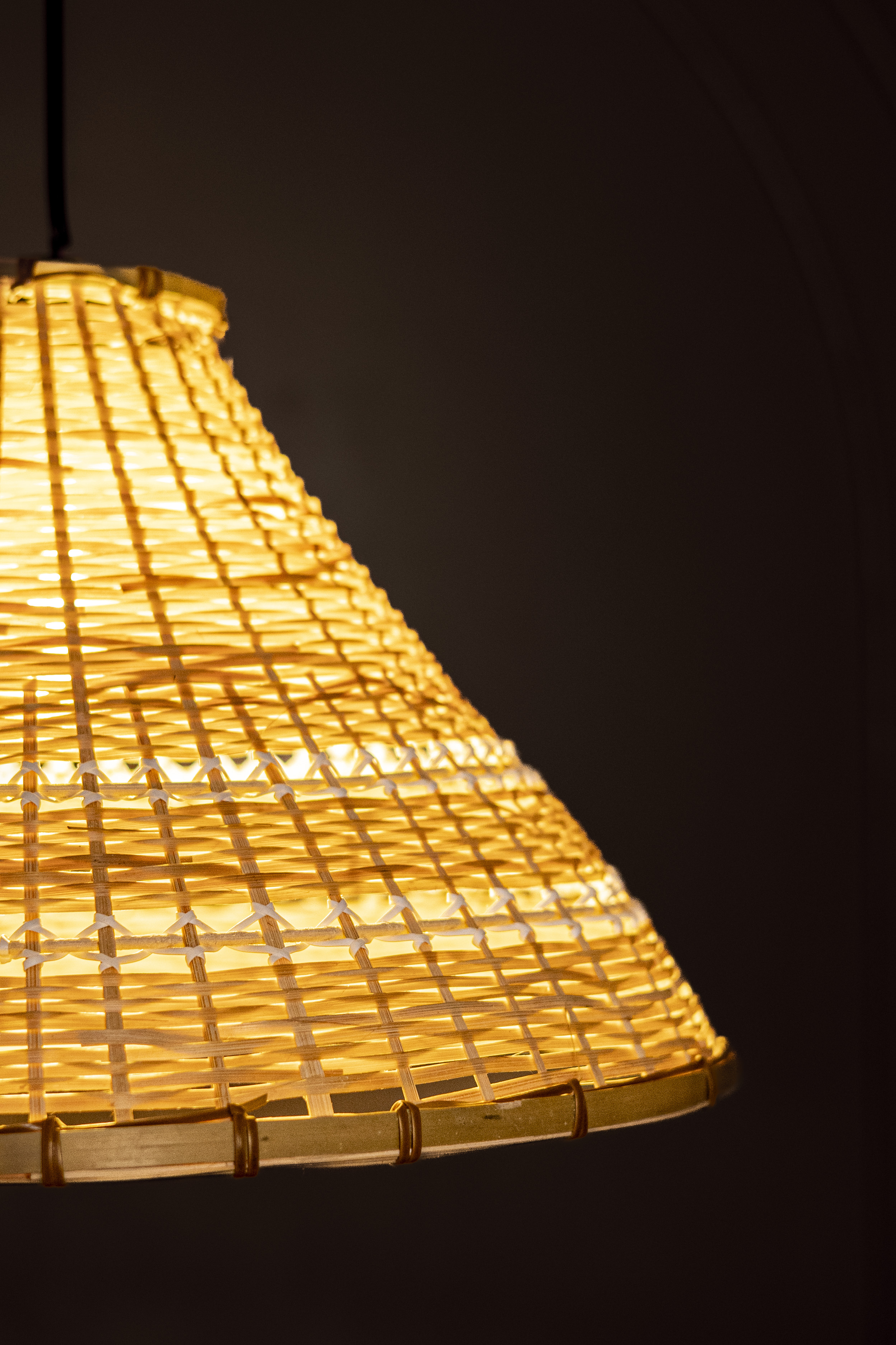 Bamboo Light |  Chandelier Lamp | Hanging light view 3