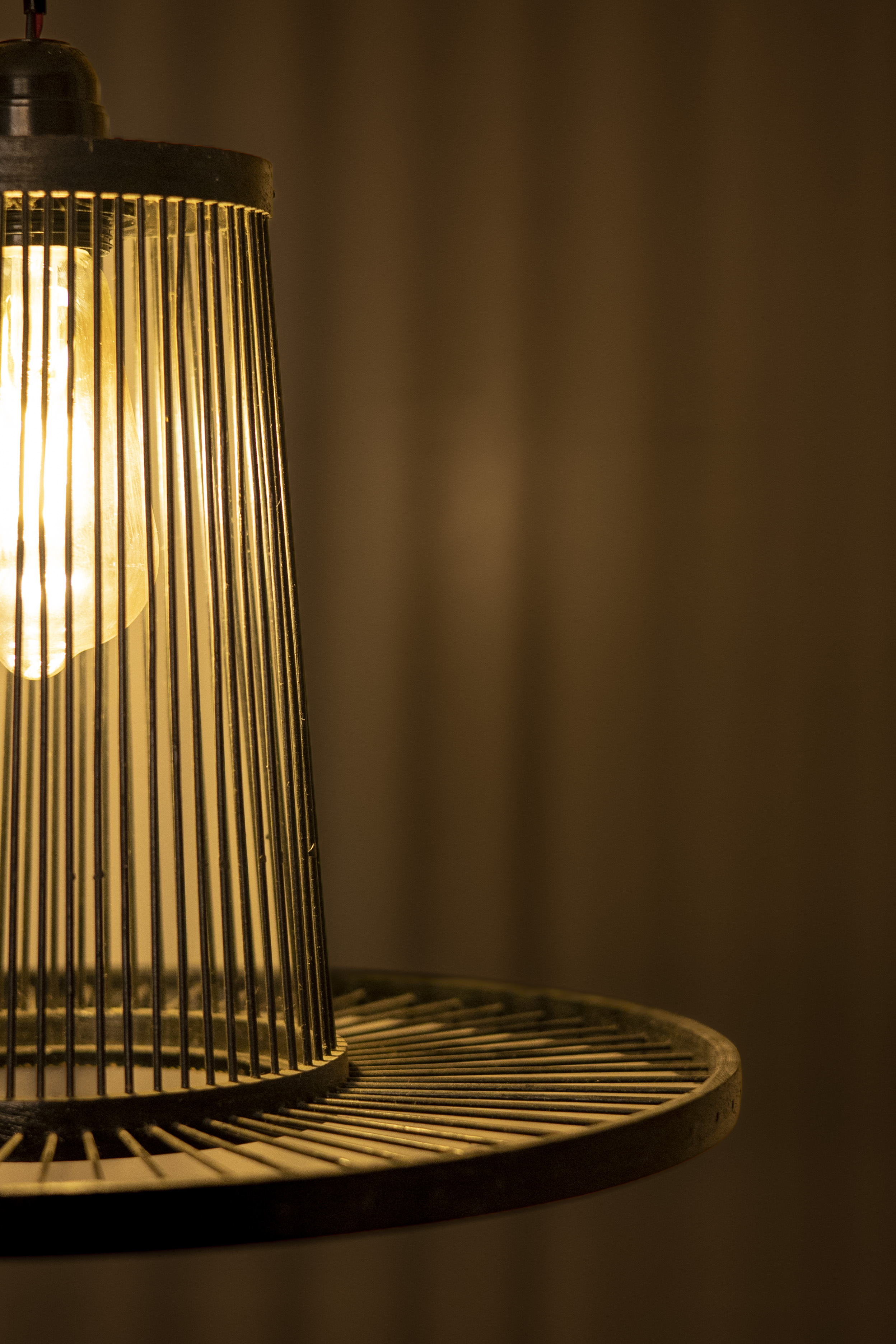 Bamboo Light |  Chandelier Lamp | Hanging light view 3