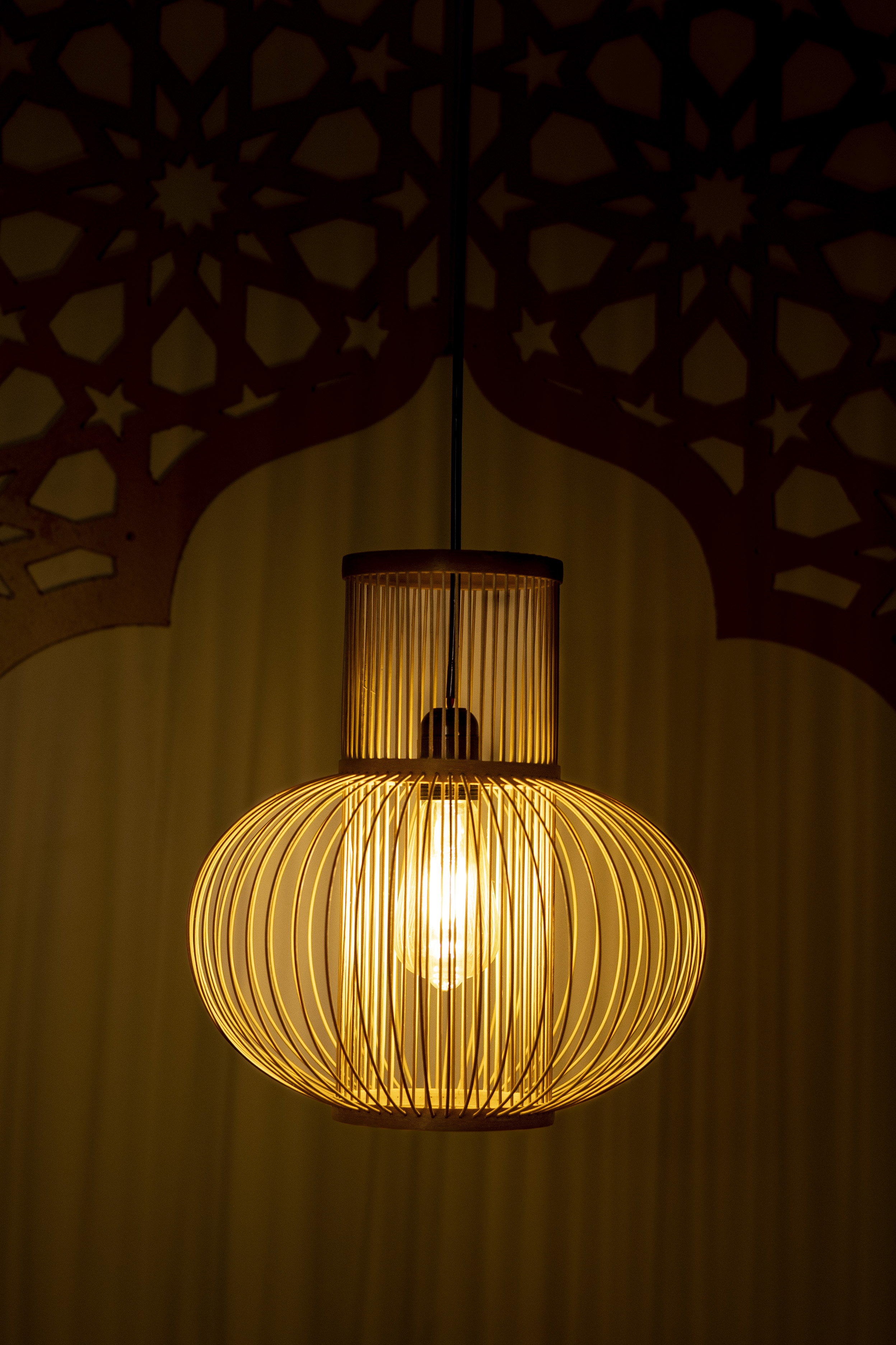 Bamboo Light |  Chandelier Lamp | Hanging light