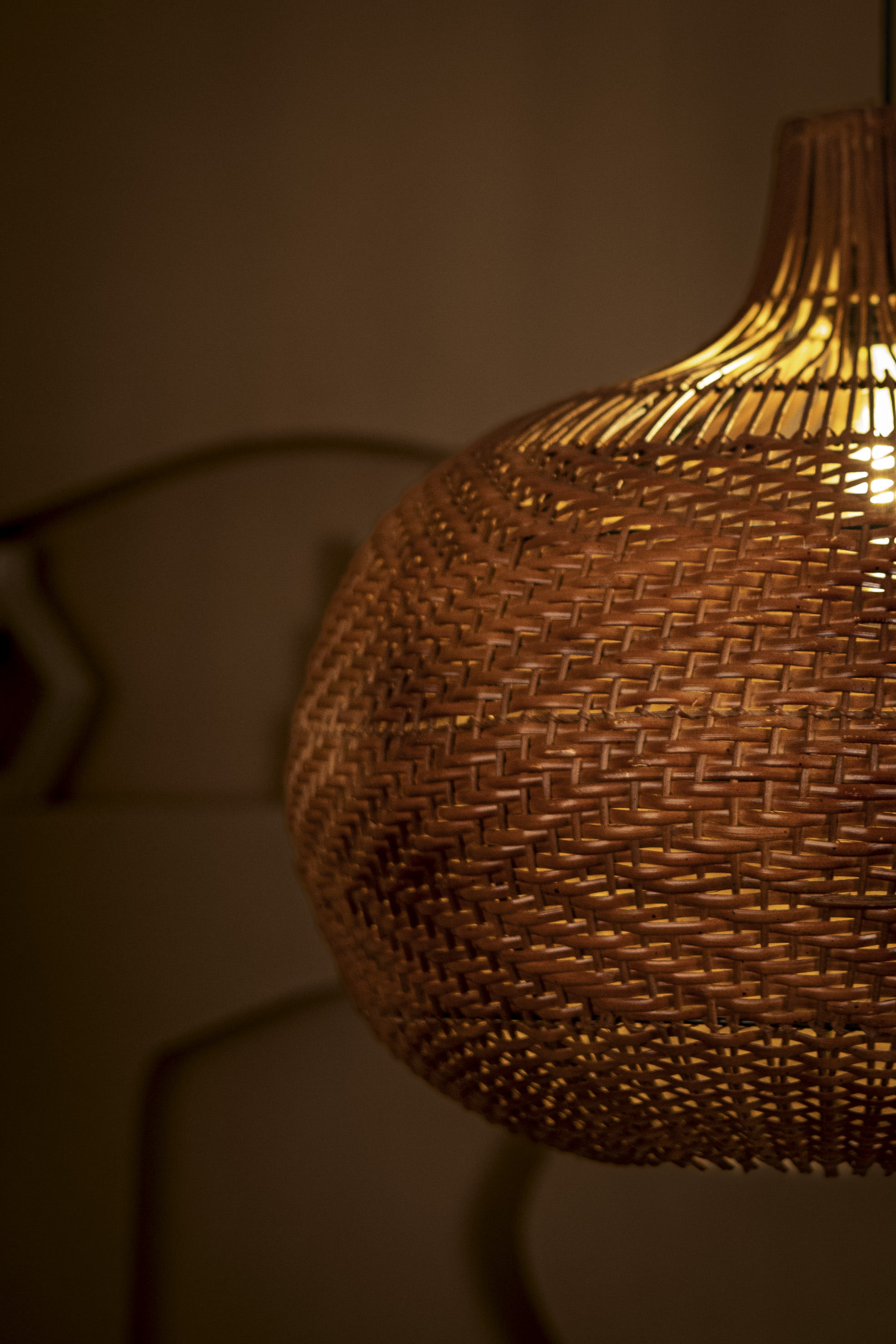 Rattan Light |  Chandelier Lamp | Hanging light view 4