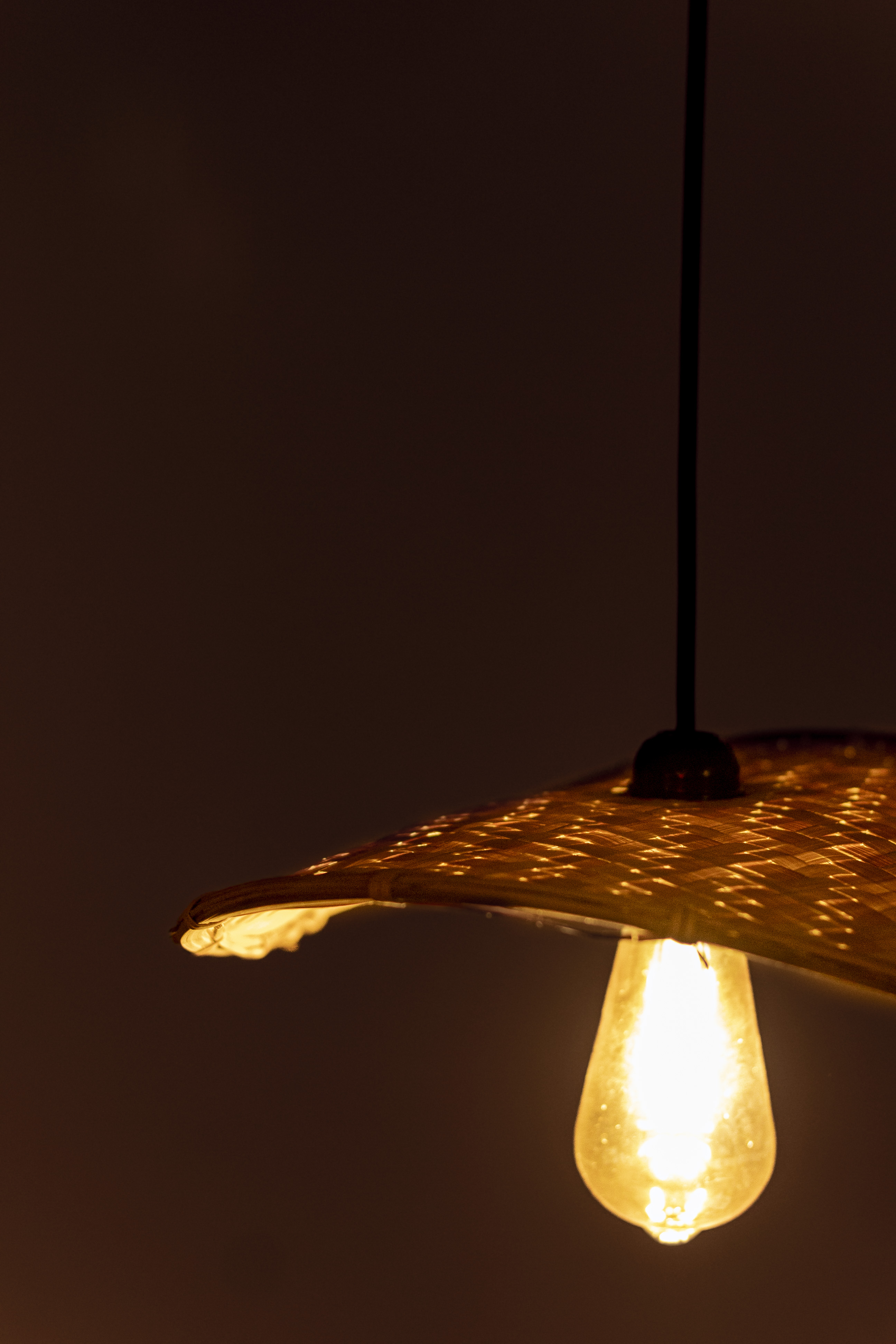 Bamboo Light |  Chandelier Lamp | Hanging light view 3