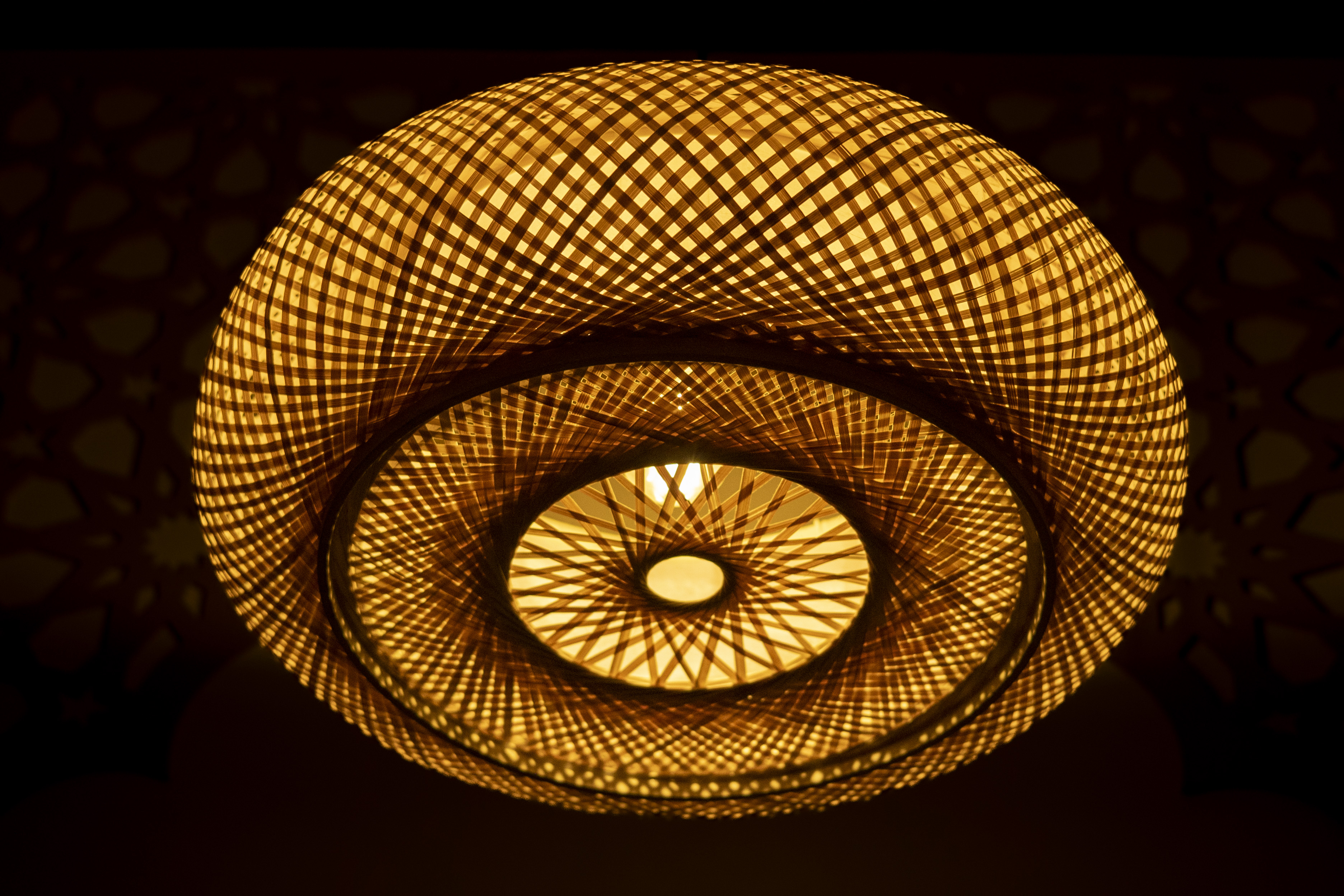 Bamboo Light |  Chandelier Lamp | Hanging light view 3