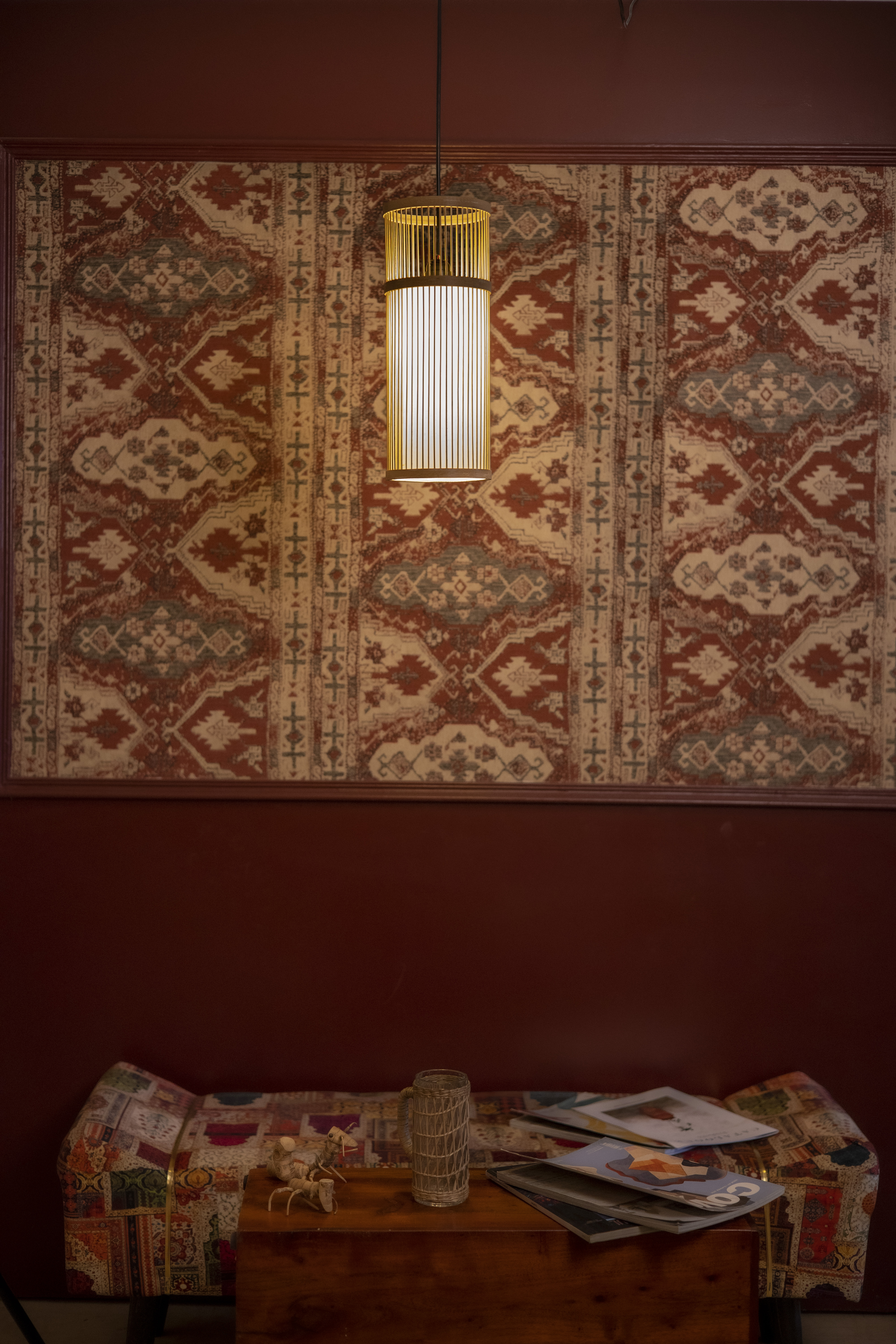 Bamboo Light |  Chandelier Lamp | Hanging light view 2