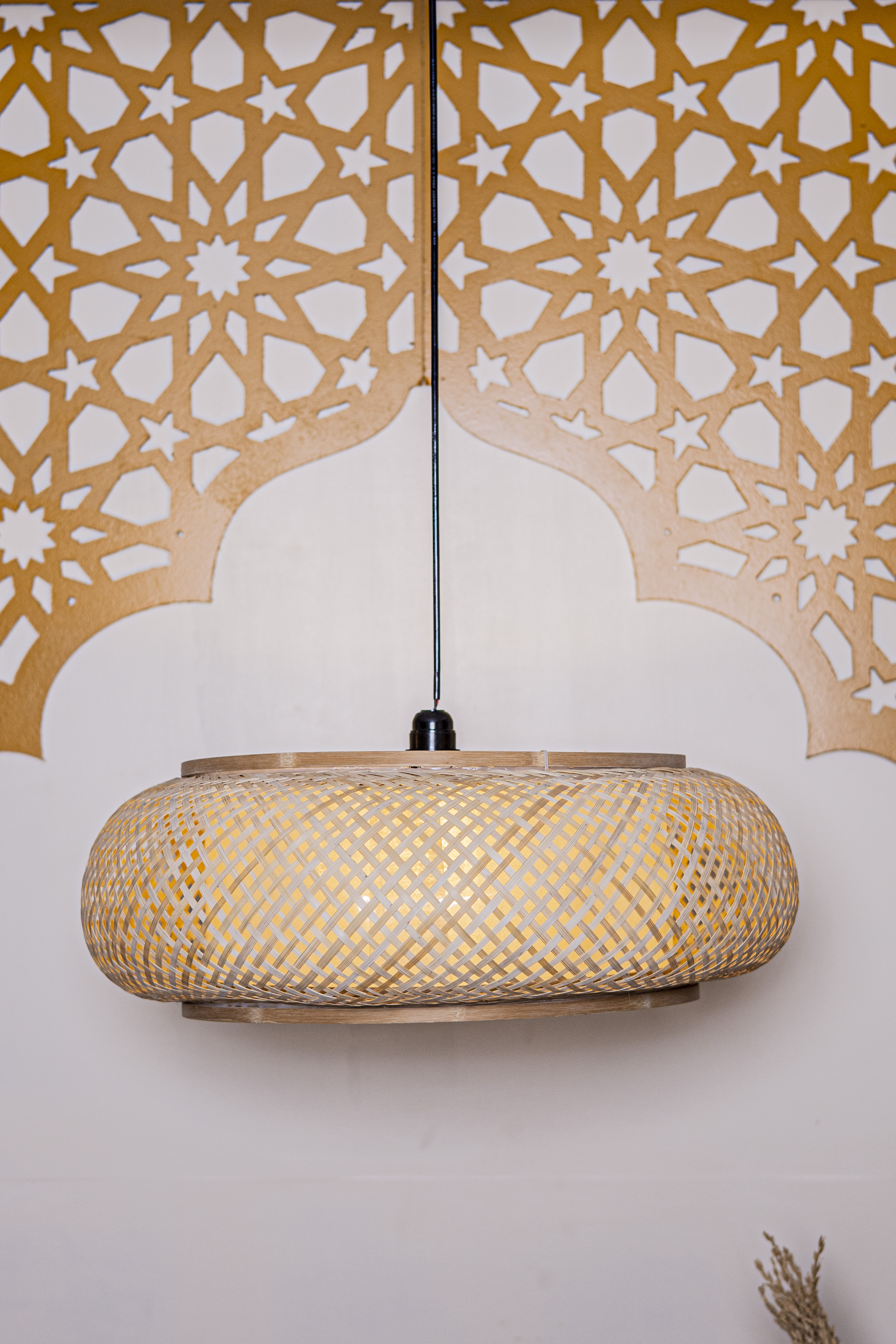 Bamboo Light |  Chandelier Lamp | Hanging light view 4