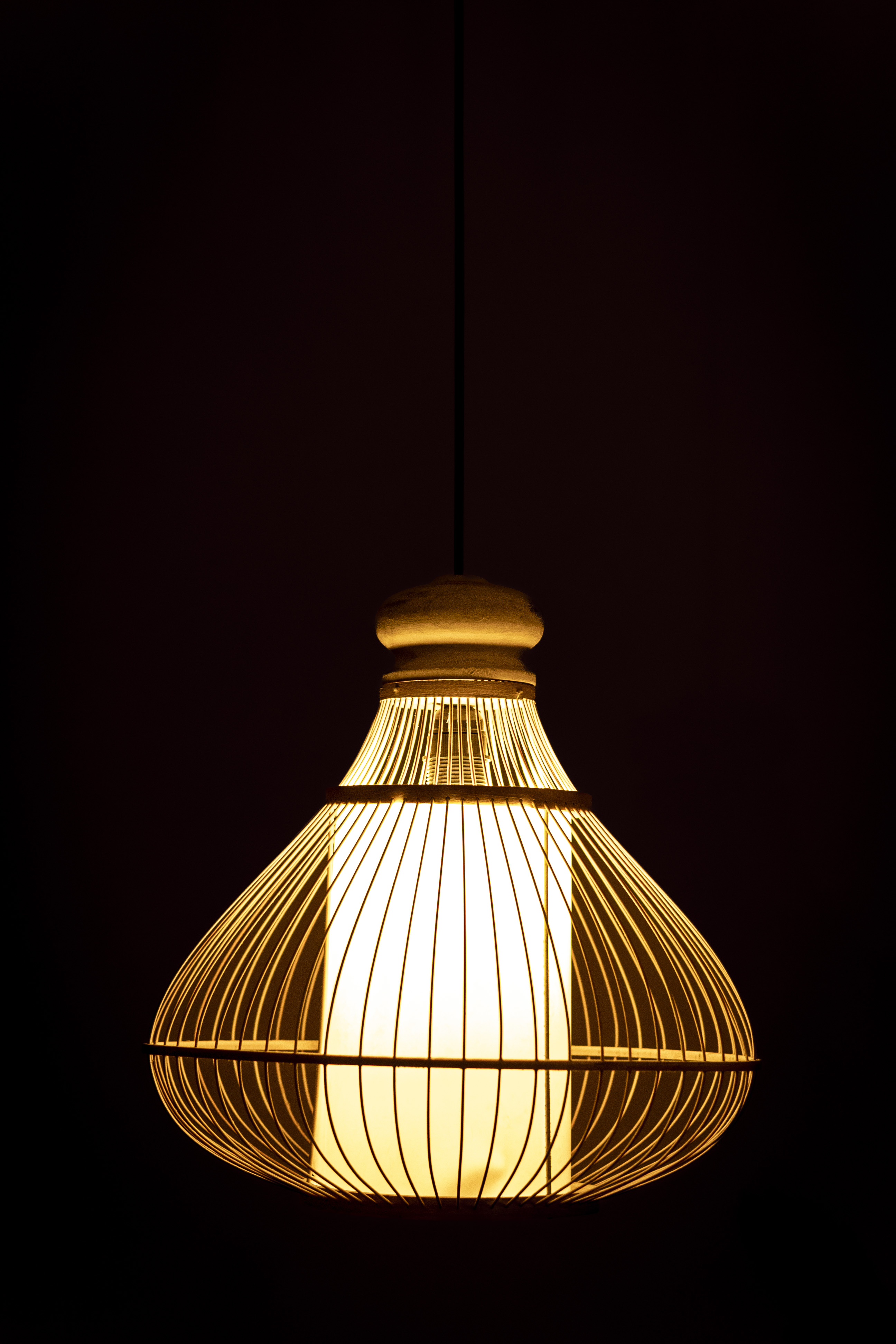 Bamboo Light with Acrylic sheet |  Chandelier Lamp | Hanging light